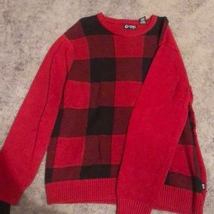 Red Checkered Sweater